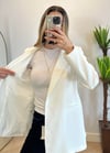 Eyos Beyaz İpli Blazer Ceket