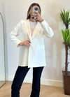 Eyos Beyaz İpli Blazer Ceket