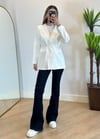 Eyos Beyaz İpli Blazer Ceket
