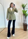 Eyos Haki İpli Blazer Ceket