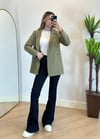 Eyos Haki İpli Blazer Ceket