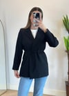 Eyos Siyah İpli Blazer Ceket