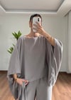 Fiona Gri Fularlı Takım