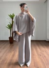 Fiona Gri Fularlı Takım