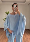 Fiona Mavi Fularlı Takım