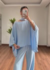 Fiona Mavi Fularlı Takım