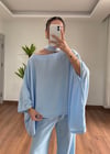 Fiona Mavi Fularlı Takım