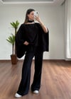 Fiona Siyah Fularlı Takım