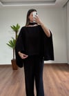 Fiona Siyah Fularlı Takım