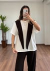 Fular Yaka Kahve Eşofman Takımı