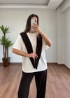 Fular Yaka Kahve Eşofman Takımı