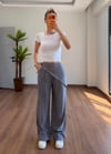 Fularlı Füme Pantolon