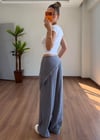 Fularlı Füme Pantolon