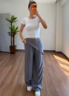 Fularlı Füme Pantolon