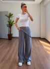 Fularlı Füme Pantolon