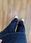 Fularlı Lacivert Pantolon