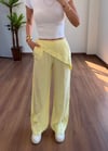 Fularlı Sarı Pantolon