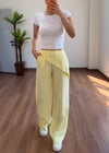 Fularlı Sarı Pantolon