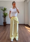 Fularlı Sarı Pantolon