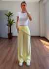 Fularlı Sarı Pantolon