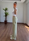 Fularlı Yeşil Pantolon