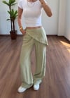 Fularlı Yeşil Pantolon