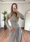 Gri Vatkalı Eşofman Takımı