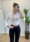İka Beyaz Korse Gömlek