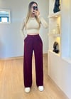 Jakar Bordo Kumaş Pantolon