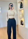 Jakar Siyah Kumaş Pantolon