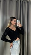 Kadın Ajur Detay Siyah Triko Hırka