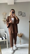 kadın alt üst kimono takım