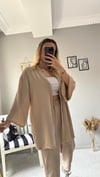 kadın alt üst kimono takım