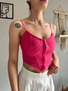 kadın askılı fermuarlı croptop