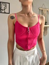 kadın askılı fermuarlı croptop
