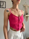 kadın askılı fermuarlı croptop