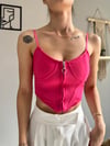 kadın askılı fermuarlı croptop