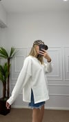 Kadın bisiklet yaka Basic sweatshirt