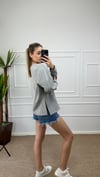 Kadın bisiklet yaka Basic sweatshirt