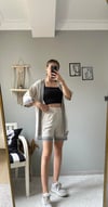 kadın desenli şort kimono takımı