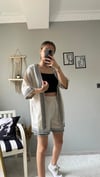 kadın desenli şort kimono takımı