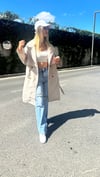 kadın diz altı bel kuşak trençkot