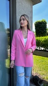 Kadın Double Kumaş İp Bağlama Detay Blazer Ceket