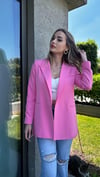 Kadın Double Kumaş İp Bağlama Detay Blazer Ceket
