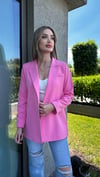 Kadın Double Kumaş İp Bağlama Detay Blazer Ceket