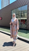 kadın etnik desen uzun kimono