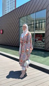 kadın etnik desen uzun kimono