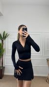 Kadın fermuarlı parmak geçmeli body