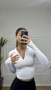 Kadın fermuarlı parmak geçmeli body