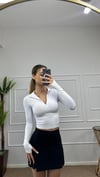 Kadın fermuarlı parmak geçmeli body